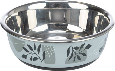 Product image of:TRIXIE VOERBAK WATERBAK RVS / KUNSTSTOF / RUBBER BLAUW / GRIJS