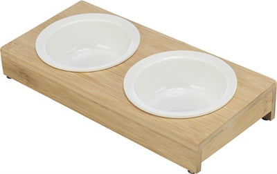 Product image of:TRIXIE VOERBAK WATERBAK-SET KERAMIEK / BAMBOE