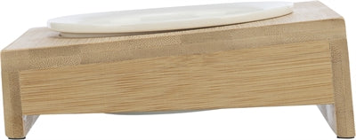 Product image of:TRIXIE VOERBAK / WATERBAK MET HOUDER KERAMIEK / BAMBOE