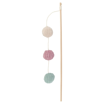 Product image of:TRIXIE KATTENSPEELGOED KATTENHENGEL MET 3 BALLETJES HOUT MET CATNIP