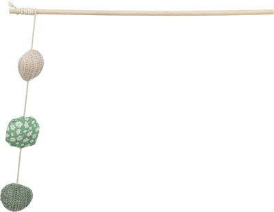 Product image of:TRIXIE KATTENSPEELGOED KATTENHENGEL MET 3 BALLETJES HOUT MET CATNIP