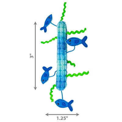 Product image of:KONG KICKEROO STICKEROO MET KREUKGELUID EN CATNIP BLAUW