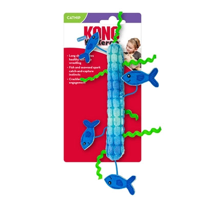 Product image of:KONG KICKEROO STICKEROO MET KREUKGELUID EN CATNIP BLAUW