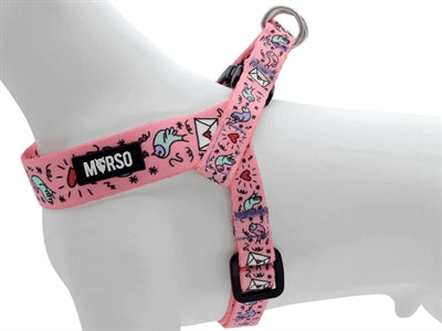 Product image of:MORSO MINI HONDENTUIG VERSTELBAAR GERECYCLED SWEET TWEET ROZE