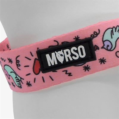 Product image of:MORSO MINI HONDENTUIG VERSTELBAAR GERECYCLED SWEET TWEET ROZE