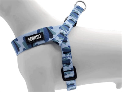 Product image of:MORSO MINI HONDENTUIG VERSTELBAAR GERECYCLED SPLASH BLAUW