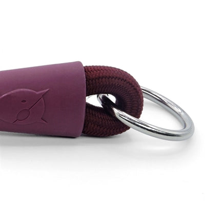 Product image of:MORSO HALF SLIP HALSBAND HOND SOFT ROPE GERECYCLED PLUM PAARS