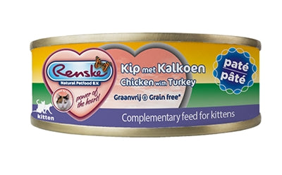 Product image of:RENSKE VERS VLEES MAALTIJD KITTEN PATE KIP / KALKOEN
