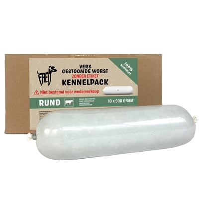 Product image of:FREDS GESTOOMD VERS VLEES WORST KENNELPACK RUND TARWE EN GLUTENVRIJ