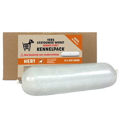 Product image of:FREDS GESTOOMD VERS VLEES WORST KENNELPACK HERT GRAAN EN GLUTENVRIJ
