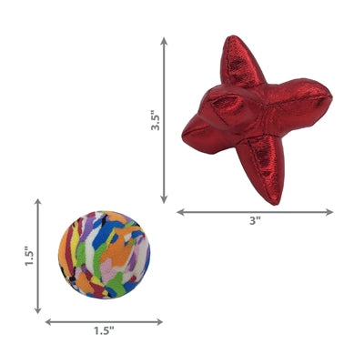 Product image of:KONG CAT ACTIVE JACKS STUITERBAL MULTIPACK MET CATNIP ROOD