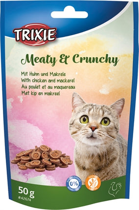 Product image of:TRIXIE MEATY & CRUNCHY KIP / MAKREEL GLUTENVRIJ