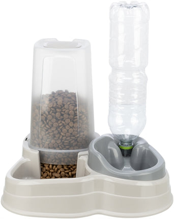 Product image of:TRIXIE VOERDISPENSER EN WATERDISPENSER KUNSTSTOF GRIJS / TAUPE