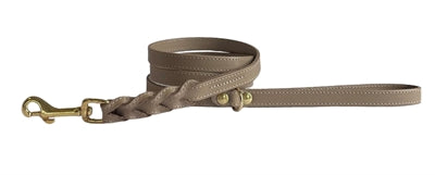 Product image of:SAZZZ HONDENRIEM PASSION BRAIDED CLASSIC LEER TAUPE