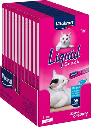 Product image of:VITAKRAFT CAT LIQUID SNACK ZALM & OMEGA