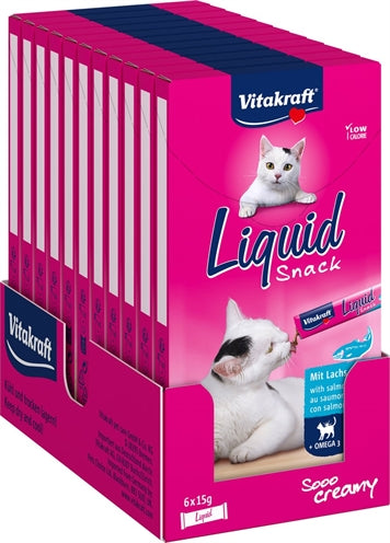 Product image of:VITAKRAFT CAT LIQUID SNACK ZALM & OMEGA