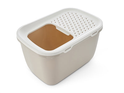 Product image of:SAVIC KATTENBAK HOP IN GIANT WIT / MOKKA