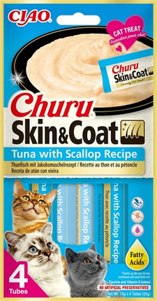 Product image of:INABA CHURU SKIN & COAT TUNA WITH SCALLOP RECIPE