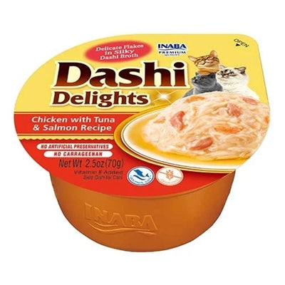 Product image of:INABA DASHI DELIGHTS CHICKEN WITH TUNA & SALMON RECIPE