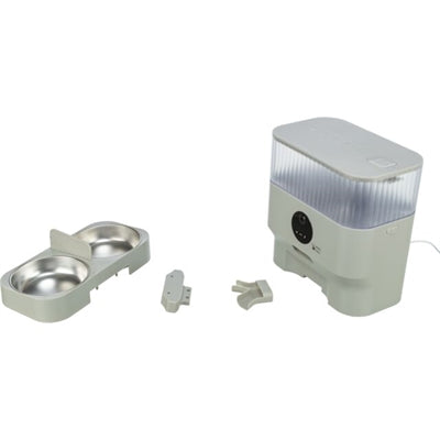 Product image of:TRIXIE VOERBAK / DRINKBAK DUBBEL VOOR #24347 KUNSTSTOF / RVS WIT