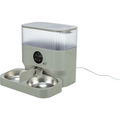 Product image of:TRIXIE VOERBAK / DRINKBAK DUBBEL VOOR #24347 KUNSTSTOF / RVS WIT