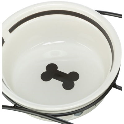 Product image of:TRIXIE VOERBAK HOND FOOD KERAMIEK WIT / ZWART