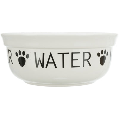 Product image of:TRIXIE DRINKBAK HOND WATER KERAMIEK WIT / ZWART