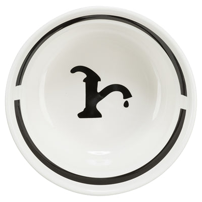Product image of:TRIXIE DRINKBAK HOND WATER KERAMIEK WIT / ZWART