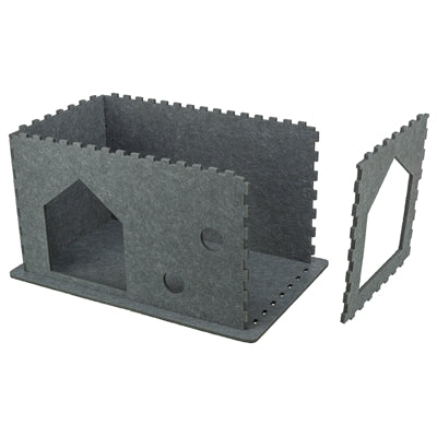 Product image of:TRIXIE KATTENMAND HUIS LENE VILT GRIJS