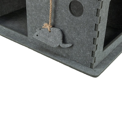 Product image of:TRIXIE KATTENMAND HUIS LENE VILT GRIJS
