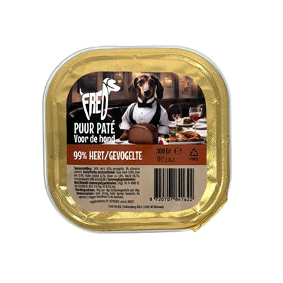 Product image of:FREDS KUIPJE HOND PUUR HERT / GEVOGELTE