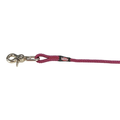 Product image of:TRIXIE HONDENRIEM SLEEPLIJN ROND ZONDER HANDLUS SANGRIA ROOD