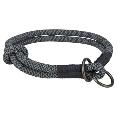 Product image of:TRIXIE HALSBAND HOND SOFT ROPE HALFSLIP ZWART / GRIJS