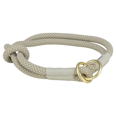 Product image of:TRIXIE HALSBAND HOND SOFT ROPE HALFSLIP LICHTGRIJS