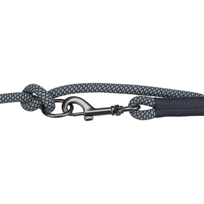 Product image of:TRIXIE HONDENRIEM SOFT ROPE VERSTELBAAR ZWART / GRIJS