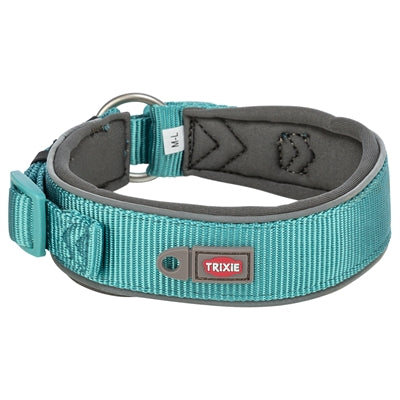 Product image of:TRIXIE HALSBAND HOND PREMIUM EXTRA BREED AQUA / GRAFIET GRIJS