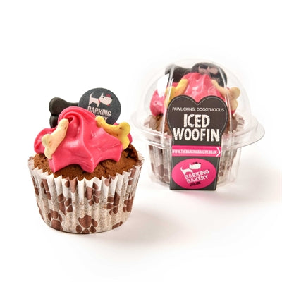Product image of:THE BARKING BAKERY VANILLA WOOFIN MET ROZE GLAZUUR