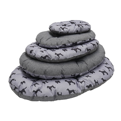 Product image of:ROSEWOOD HONDENKUSSEN ALL SEASONS OVAAL HONDENPRINT / GRIJS