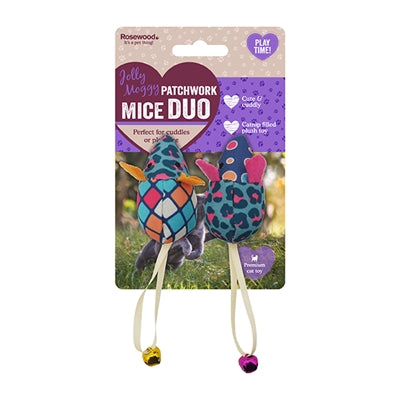 Product image of:ROSEWOOD JOLLY MOGGY PATCHWORK MUIZEN DUO