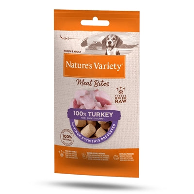 Product image of:NATURES VARIETY FREEZE DRIED MEAT BITES TURKEY