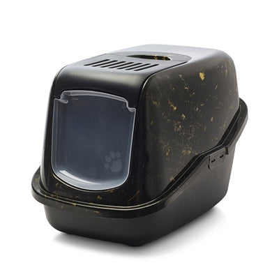 Product image of:SAVIC KATTENBAK NESTOR MARBLE ZWART / GOUD