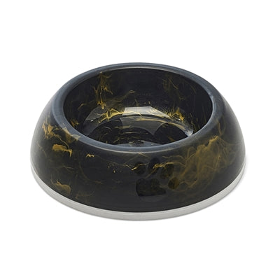 Product image of:SAVIC VOERBAK DELICE 1 MARBLE ZWART / GOUD
