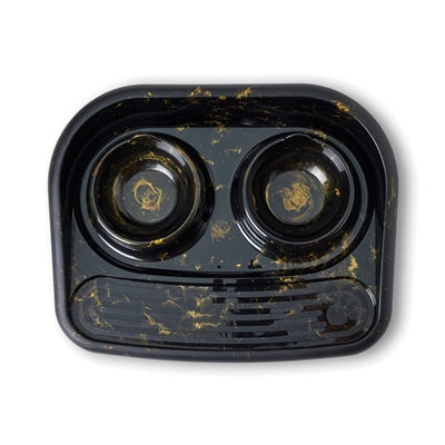 Product image of:SAVIC BUTLER VOERBAK EN DRINKBAK MET PLATEAU MARBLE ZWART / GOUD