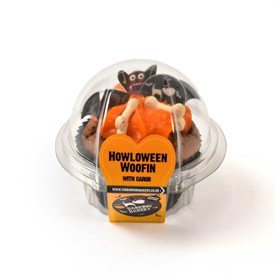 Product image of:THE BARKING BAKERY CAROB WOOFIN MET ORANJE GLAZUUR