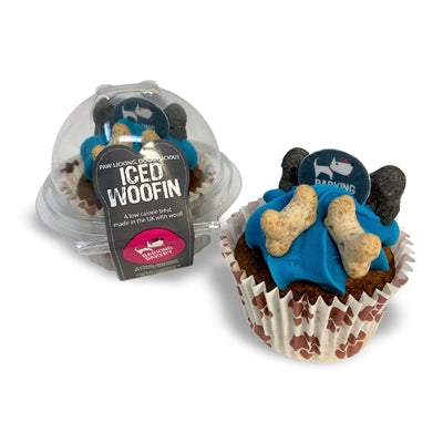 Product image of:THE BARKING BAKERY CAROB WOOFIN MET BLAUW GLAZUUR
