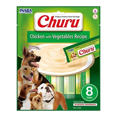 Product image of:INABA DOG CHURU CHICKEN WITH VEGETABELS RECIPE