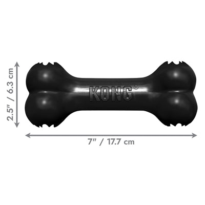 Product image of:KONG EXTREME GOODIE BONE ZWART