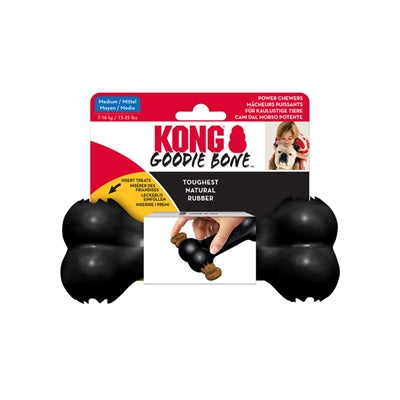 Product image of:KONG EXTREME GOODIE BONE ZWART