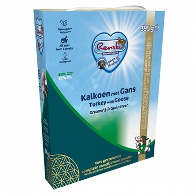 Product image of:RENSKE VERS GESTOOMD VLEES KALKOEN MET GANS GRAANVRIJ