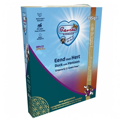 Product image of:RENSKE VERS GESTOOMD VLEES EEND MET HERT GRAANVRIJ